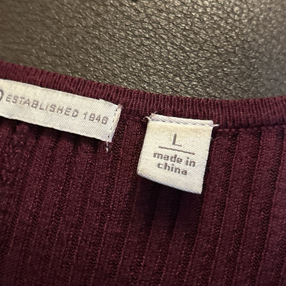 Cato Dress Women's Size Large Burgundy Long Sleeve - Picture 4 of 8
